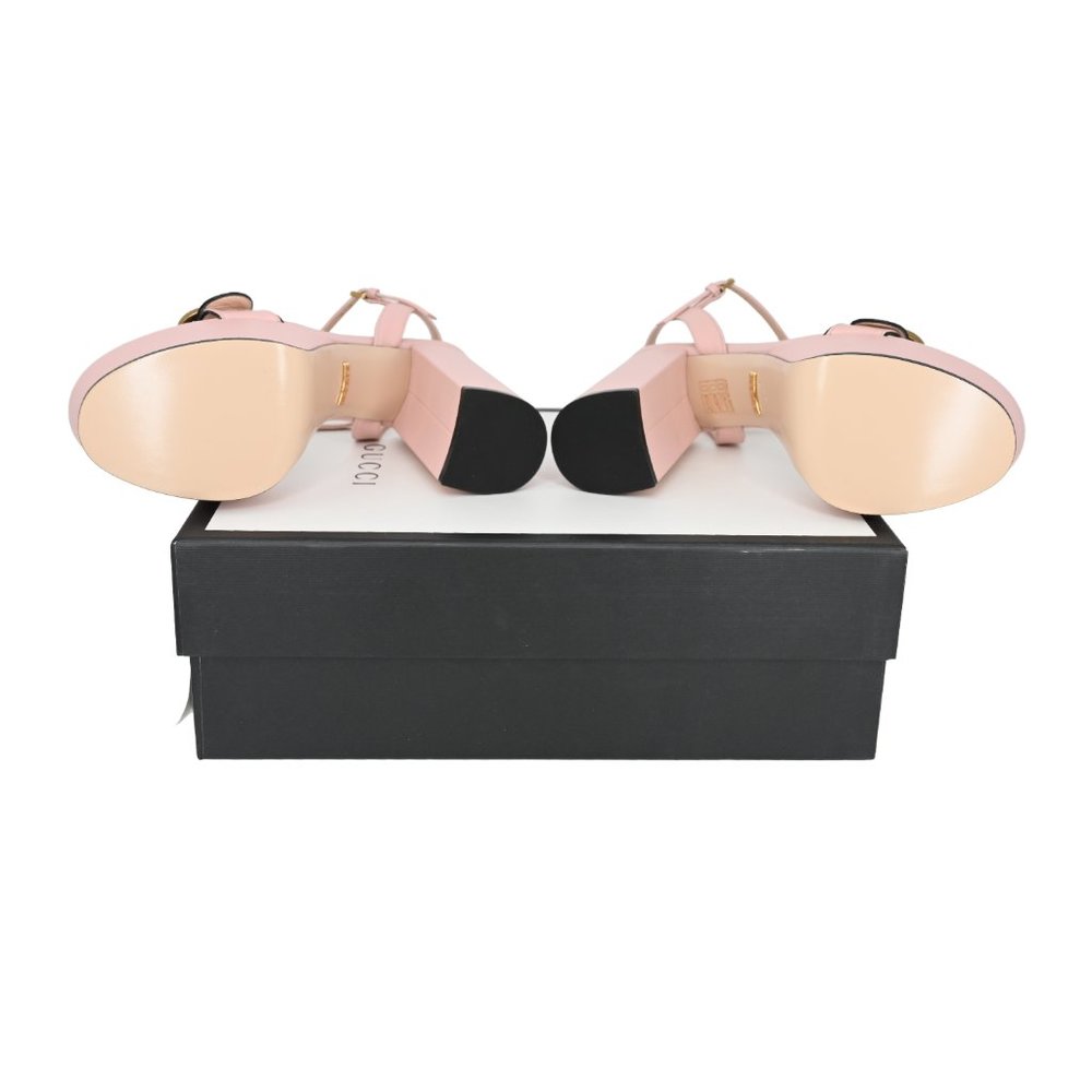 Gucci Women's 573021 GG Marmont Leather Platform Sandals - Picture 7 of 9